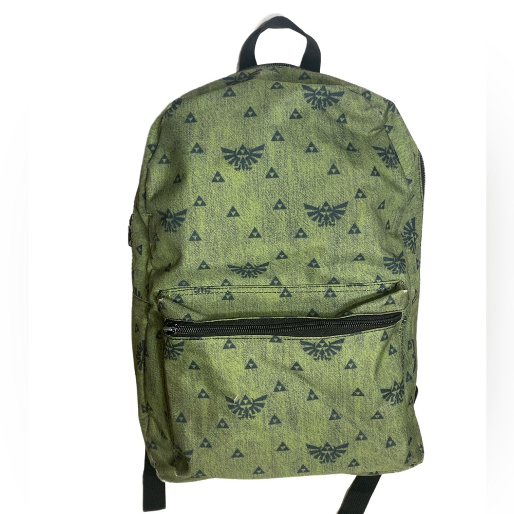 Bioworld The Legend of‎ Zelda Green Backpack Royal Triforce Crest